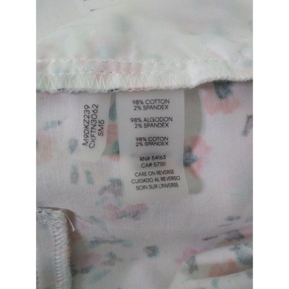 Calvin Klein Pants Floral Printed Side Pockets 8 - Picture 4 of 9